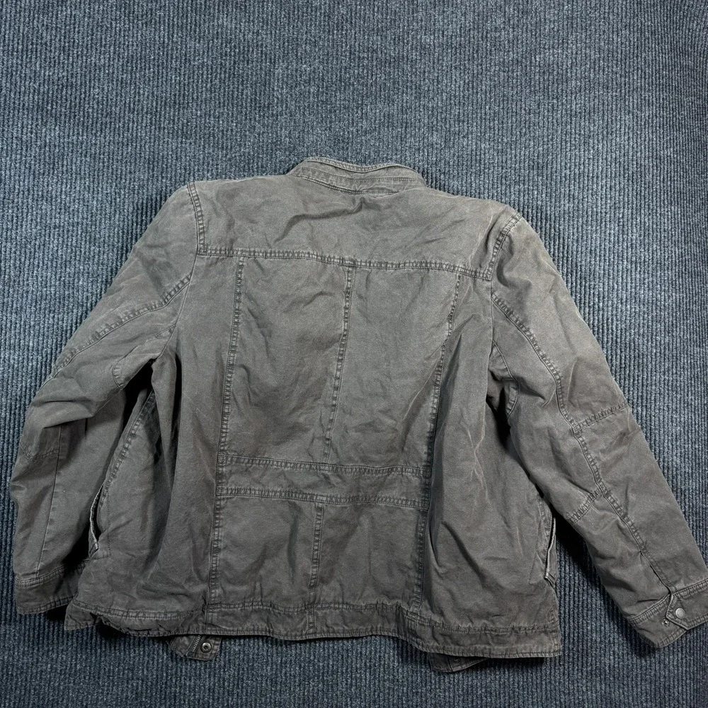 Levi's Men's Large Sherpa Lined Jacket Brown Military Trucker Chore Coat Western